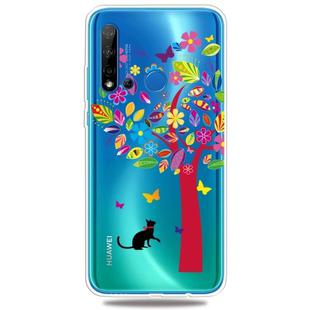 Fashion Soft TPU Case 3D Cartoon Transparent Soft Silicone Cover Phone Cases For Huawei Nova5i / P20 Lite 2019(Colour Tree)