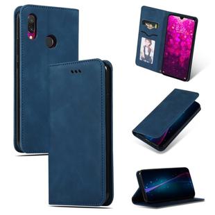 Retro Skin Feel Business Magnetic Horizontal Flip Leather Case for Xiaomi Redmi 7 / Redmi Y3(Navy Blue)