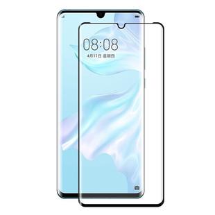 ENKAY Hat-Prince 3D Full Screen Electroplating PET Curved Heat Bending HD Screen Protector Black for Huawei P30 Pro