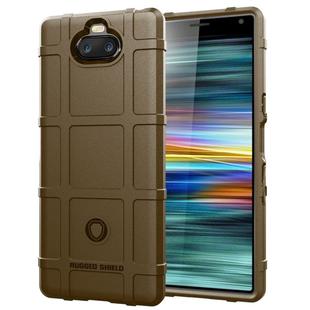 Full Coverage Shockproof TPU Case for Sony Xperia XA4(Brown)