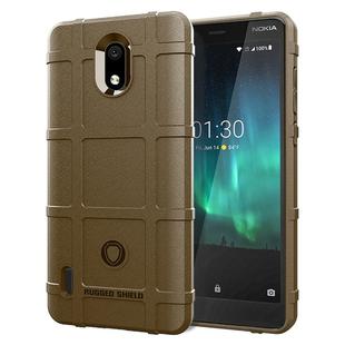 Full Coverage Shockproof TPU Case for Nokia 3.1C(Brown)