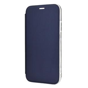 For iPhone 11 Pro Max Solid Color Plain PU + TPU Mirror Leather Case (Blue)