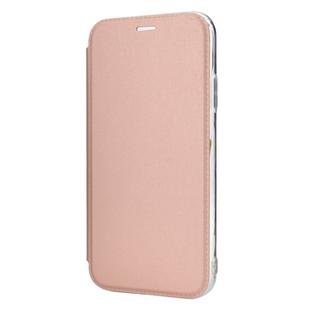 For iPhone 11 Pro Max Solid Color Plain PU + TPU Mirror Leather Case (Rose gold)