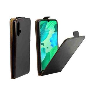 Business Style Vertical Flip TPU Leather Case  with Card Slot For Huawei Nova 5 / Nova 5 Pro(black)