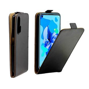Business Style Vertical Flip TPU Leather Case  with Card Slot For Huawei P20 Lite(2019) / Nova5i(black)