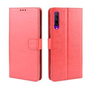 Retro Crazy Horse Texture Horizontal Flip Leather Case for Huawei Honor 9X / Honor 9X Pro, with Holder & Card Slots & Photo Frame(Red)