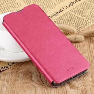 MOFI Rui Series Classical Leather Flip Leather Case With Bracket Embedded Steel Plate All-inclusive for Xiaomi Mi CC9 / CC9 Mito Custom Edition(Red)