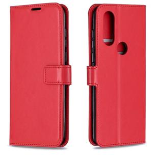 Crazy Horse Texture Horizontal Flip Leather Case with Holder & Card Slots & Wallet & Photo Frame For Moto One Vision(Red)