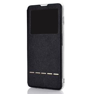 Golden Beach Window with Bracket Mobile Phone Holster Smart Sliding Button Answering Phone for Samsung Galaxy A50(Black)