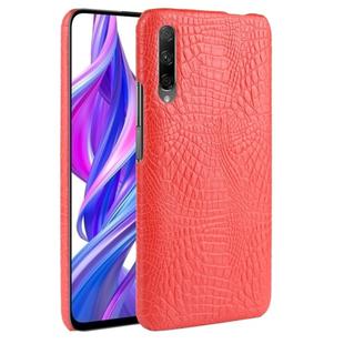 Shockproof Crocodile Texture PC + PU Case For Huawei Honor 9X / 9X Pro(Red)