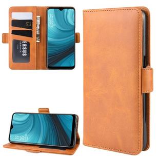 Wallet Stand Leather Cell Phone Case for OPPO A7 / AX7，with Wallet & Holder & Card Slots(Yellow)