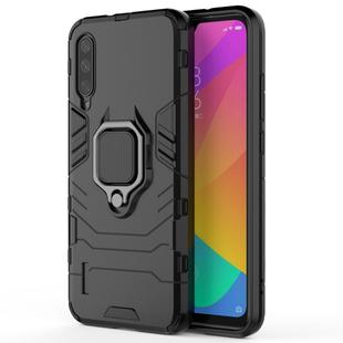 PC + TPU Shockproof Protective Case with Magnetic Ring Holder for Xiaomi CC9e / A3(Black)