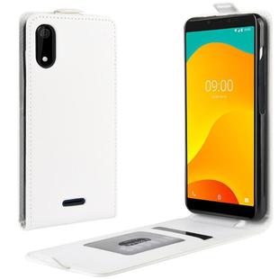 Crazy Horse Vertical Flip Leather Protective Case for Wiko Sunny 4 Plus(white)
