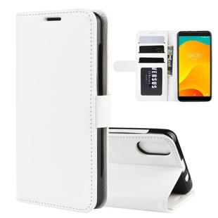 R64 Texture Single Fold Horizontal Flip Leather Case for Wiko Sunny 4 Plus , with Holder & Card Slots & Wallet(white)