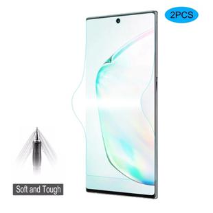 2 PCS ENKAY Hat-Prince 0.1mm 3D Full Screen Protector Explosion-proof Hydrogel Film for Galaxy Note10+