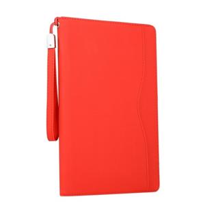 Business Style Horizontal Flip Leather Case for  Huawei MediaPad M6 8.4, Can Be Disassembled and Separated for Use, with Wallet & Card Slot & Holder & Lanyard(Red)