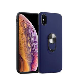 360 Rotary Multifunctional Stent PC+TPU Case for iPhone XS Max,with Magnetic Invisible Holder(Dark Blue)