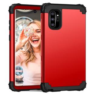PC+ Silicone Three-piece Anti-drop Protection Case for Galaxy Note10+(Red)