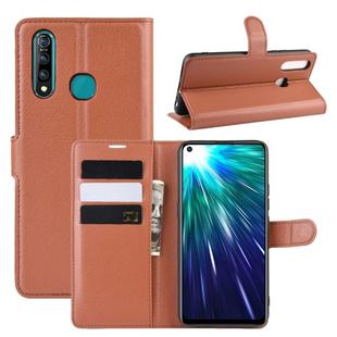 Litchi Texture Horizontal Flip Leather Case for VIVO Z5X/Z1 Pro, with Wallet & Holder & Card Slots(Brown)