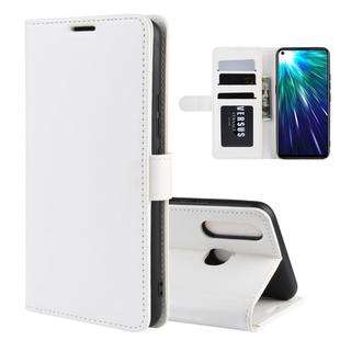 R64 Texture Single Fold Horizontal Flip Leather Case for VIVO Z5X / Z1 Pro, with Holder & Card Slots & Wallet(white)