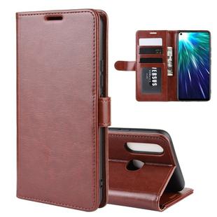 R64 Texture Single Fold Horizontal Flip Leather Case for VIVO Z5X / Z1 Pro, with Holder & Card Slots & Wallet(Brown)