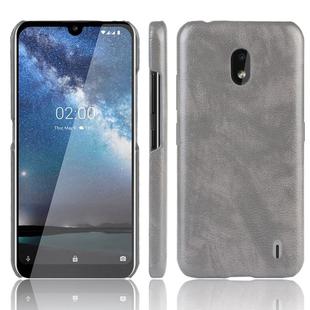 Shockproof Litchi Texture PC + PU Case For Nokia 2.2(Gray)