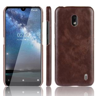 Shockproof Litchi Texture PC + PU Case For Nokia 2.2(Brown)