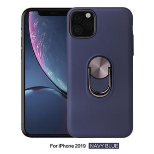 360 Rotary Multifunctional Stent PC+TPU Case for iPhone 11 Pro Max, with Magnetic Invisible Holder(Navy Blue)