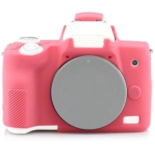 Richwell  Silicone Armor Skin Case Body Cover Protector for Canon EOS M50 Body Digital Camera(Pink)