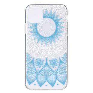 Stylish and Beautiful Pattern TPU Drop Protection Case for iPhone 11 Pro(Blue pattern)