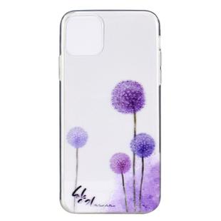 For iPhone 11 Pro Max Stylish and Beautiful Pattern TPU Drop Protection Case (Dandelion)