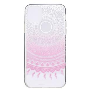 For iPhone 11 Pro Max Stylish and Beautiful Pattern TPU Drop Protection Case (Pink pattern)