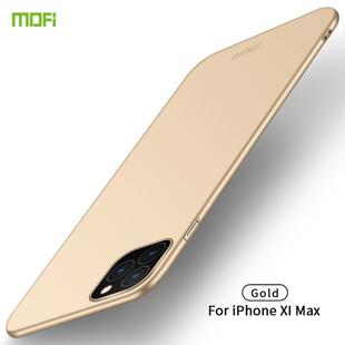 For iPhone 11 Pro Max MOFI Frosted PC Ultra-thin Hard Case (Gold)
