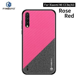 PINWUYO Honors Series Shockproof PC + TPU Protective Case for Xiaomi Mi CC9e / A3(Red)