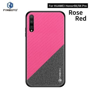 PINWUYO Honors Series Shockproof PC + TPU Protective Case for Huawei Honor 9X / Honor 9X Pro(Red)