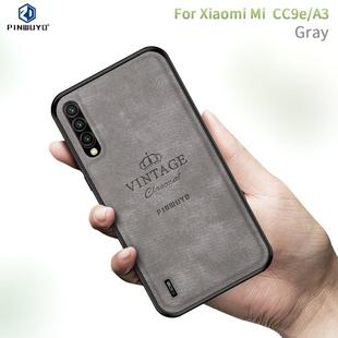 PINWUYO Shockproof Waterproof Full Coverage PC + TPU + Skin Protective Case  for Xiaomi Mi CC9e / A3(Gray)