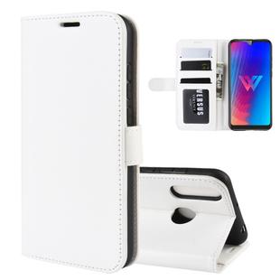 R64 Texture Single Fold Horizontal Flip Leather Case for LG W30, with Holder & Card Slots & Wallet(white)