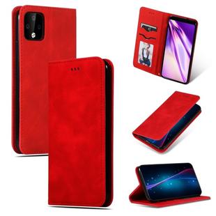 Retro Skin Feel Business Magnetic Horizontal Flip Leather Case for Google Pixel 4(Red)