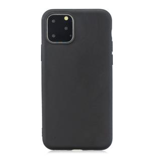 For iPhone 11 Pro Frosted Solid Color TPU Protective Case(Black)