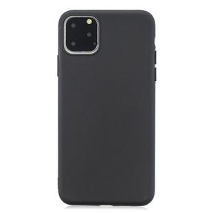 Frosted Solid Color TPU Protective Case for iPhone 11 Pro Max(Black)