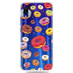 Fashion Soft TPU Case 3D Cartoon Transparent Soft Silicone Cover Phone Cases For Xiaomi Redmi Note7 Pro / Redmi Note7 / Redmi Note7S(Doughnut)