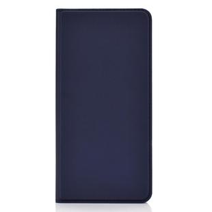 Ultra-thin Voltage Plain Magnetic Suction Card For Xiaomi Redmi Note 7  TPU+PU Mobile Phone Jacket with Chuck and Bracket.(Blue)