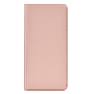 Ultra-thin Voltage Plain Magnetic Suction Card For Xiaomi Redmi Note 7  TPU+PU Mobile Phone Jacket with Chuck and Bracket.(Rose gold)