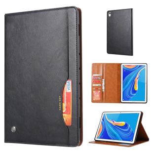 Knead Skin Texture Horizontal Flip Leather Case for Huawei MediaPad M6 8.4 2019, with Photo Frame & Holder & Card Slots & Wallet(Black)