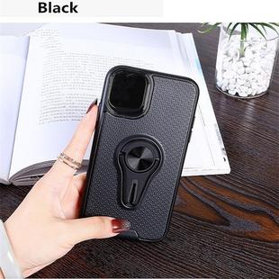    Non-slip Y-shaped TPU Mobile Phone Case with Rotating Car Bracket for iPhone 11 Pro Max(Black)