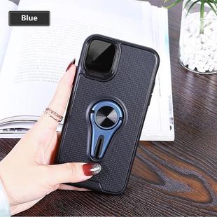    Non-slip Y-shaped TPU Mobile Phone Case with Rotating Car Bracket for iPhone 11 Pro Max(Blue)