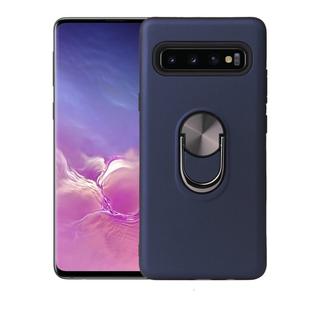 360 Rotary Multifunctional Stent PC+TPU Case for Galaxy S10  ,with Magnetic Invisible Holder(Navy Blue)