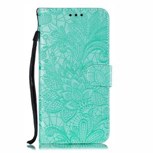 Lace Flower Embossing Pattern Horizontal Flip Leather Case for Xiaomi Redmi 7A , with Holder & Card Slots & Wallet & Photo Frame & Lanyard(Green)