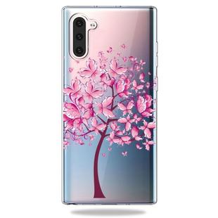 Pattern Printing Soft TPU Cell Phone Cover Case For Galaxy Note10(Butterfly Tree)