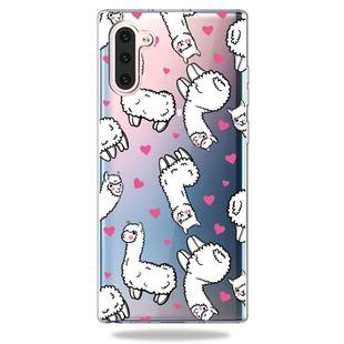 Pattern Printing Soft TPU Cell Phone Cover Case For Galaxy Note10(Alpaca)